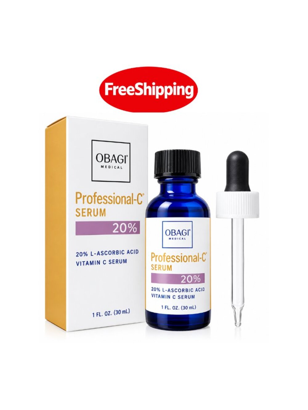 Obagi Professional-C Serum 20% Vitamin C Facial Serum 1 oz / 30 mL – Full Size, - Picture 6 of 6